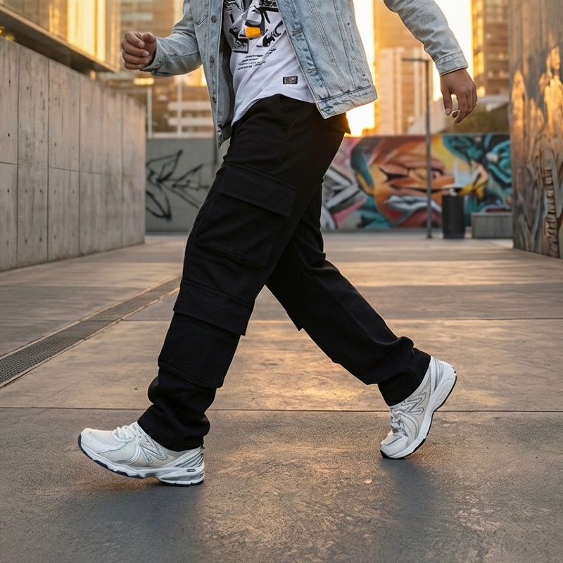 شلوار بنگال کارگو مردانه مدل HAMED-مشکی